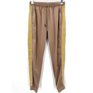 KAPPA Alic 2 Light Brown Tan Logo Tape Sports Track Pants Joggers Size M Medium